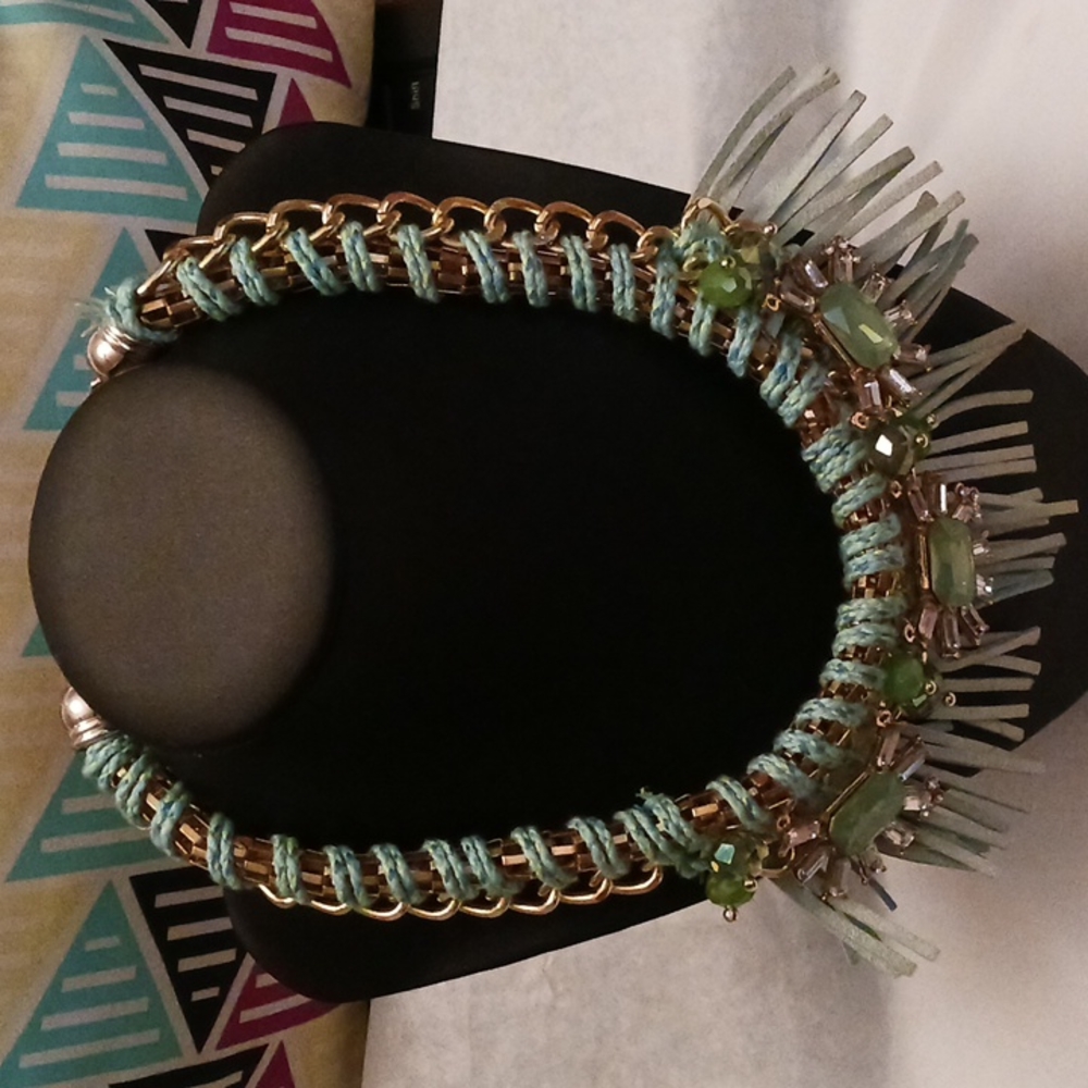 💰3/$50❤️Mint Fringed  Necklace
